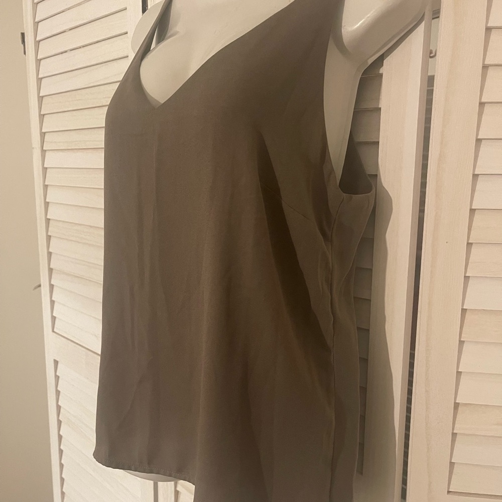 A New Day Brown Relaxed Tank Top